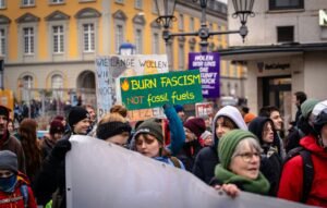 People protesting on Fascisterne Fascism