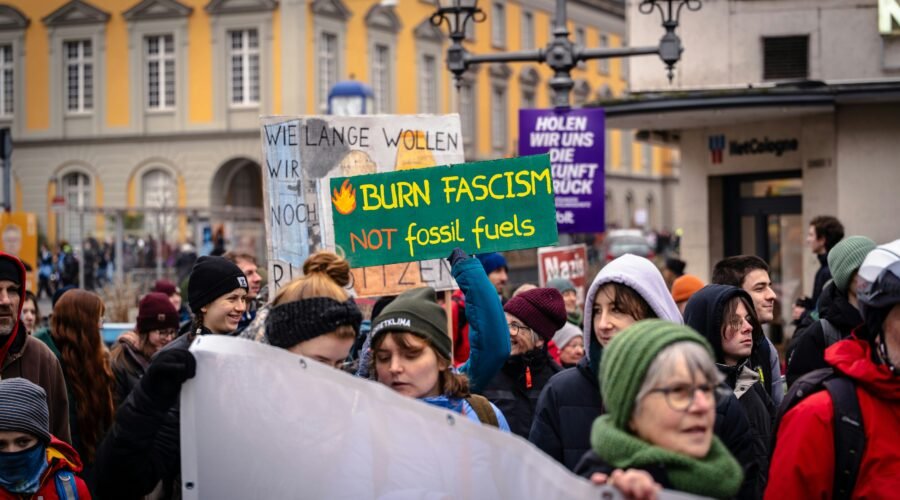 People protesting on Fascisterne Fascism