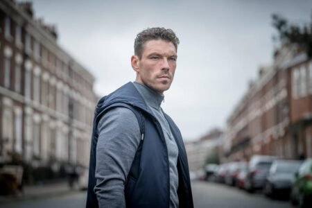 James Nelson-Joyce standing in the road