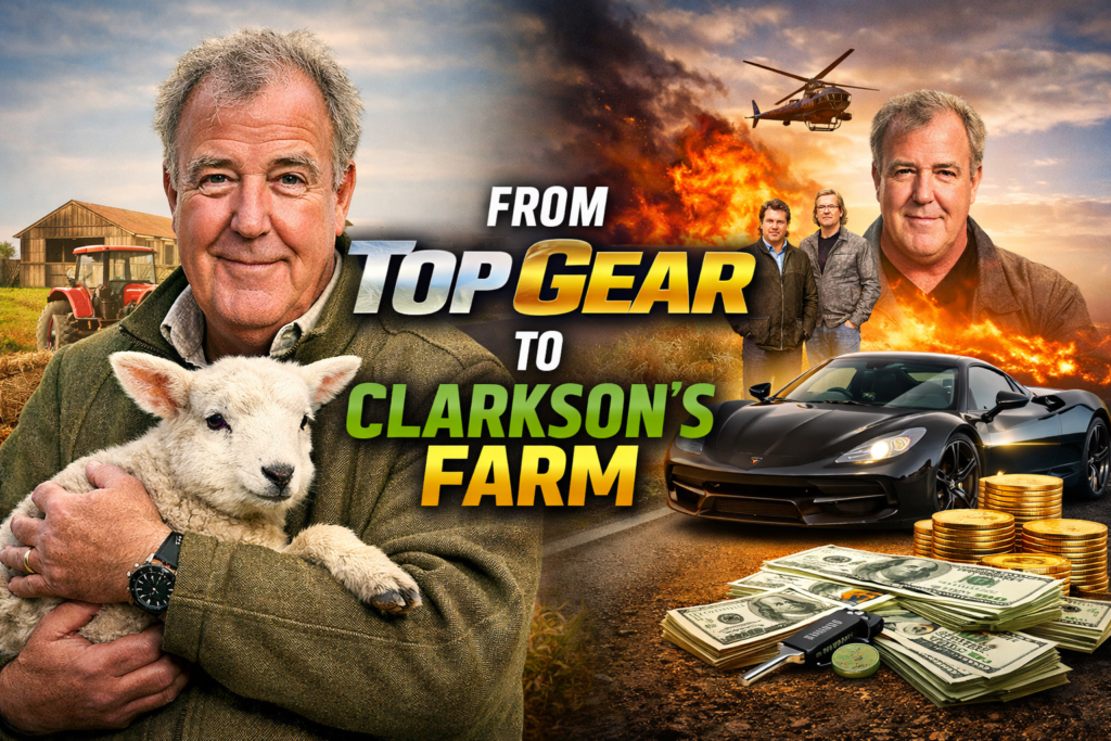 Jeremy Clarkson Top Gear to Clarkson’s Farm transformation with car, money, and farming lifestyle