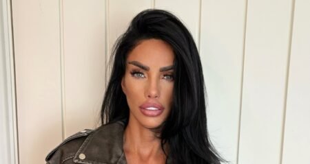 Katie Price posing for photo