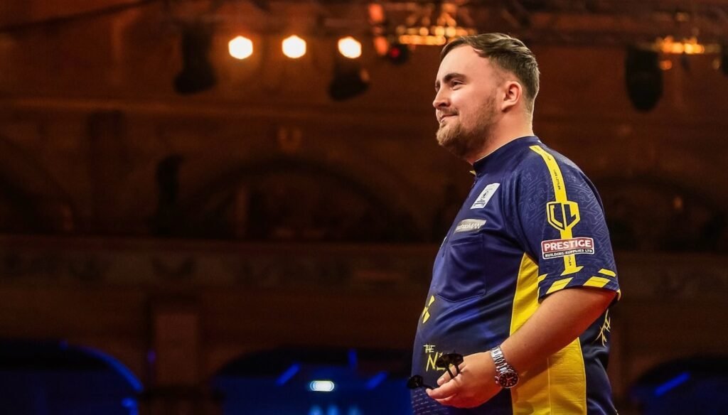 Luke Littler standing