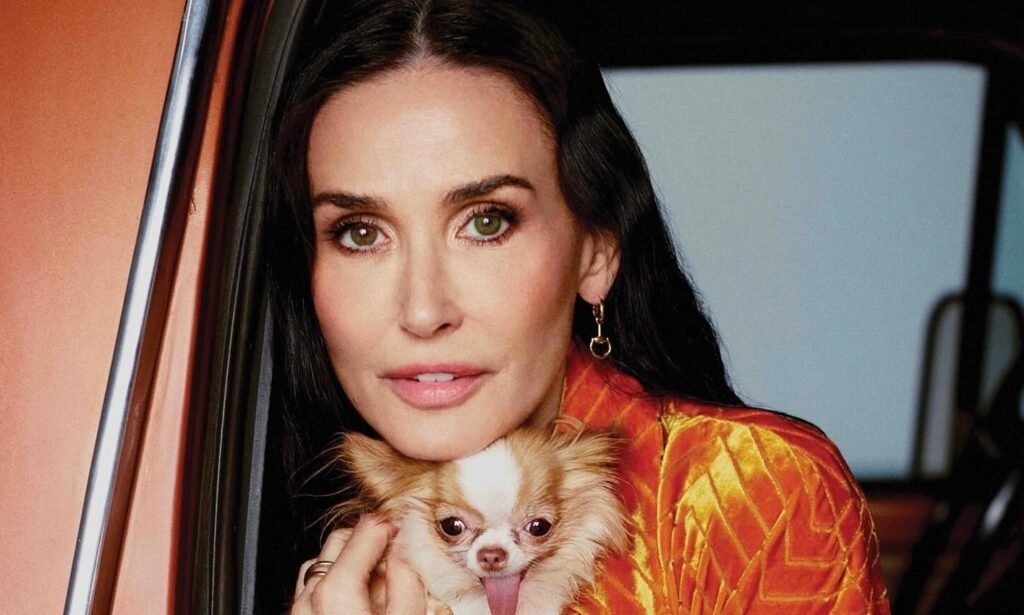 Demi Moore’s Shocking Pre-Wedding Cheating Confession Demi Moore with a dog