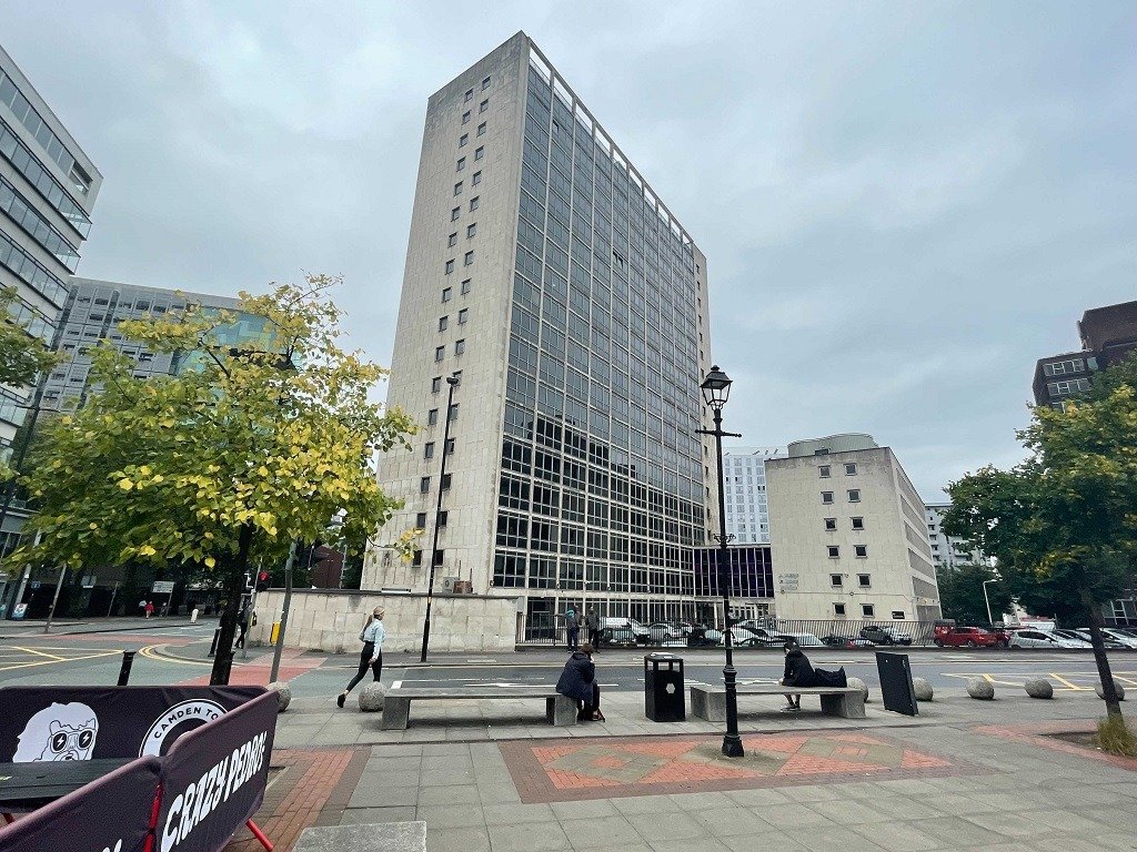 Manchester City Centre Shock: Alberton House Collapse Amid Demolition alberton house manchester