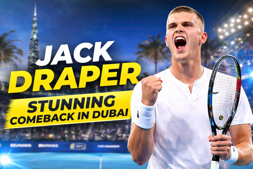 Jack Draper Makes Stunning ATP Comeback in Dubai After Six-Month Injury Layoff Jack Draper celebrates his comeback win at the 2026 Dubai Tennis Championships after defeating Quentin Halys 7-6, 6-3 following a six-month injury layoff.